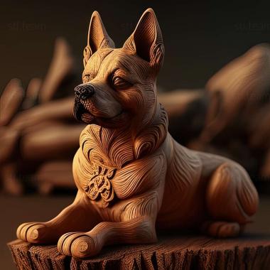 3D model Polish ogar dog (STL)